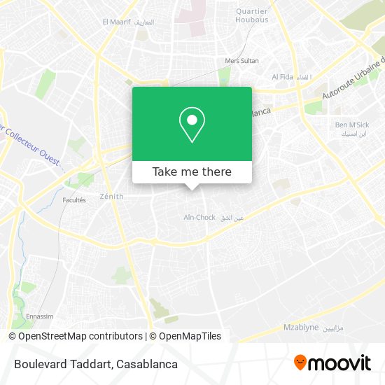 Boulevard Taddart map