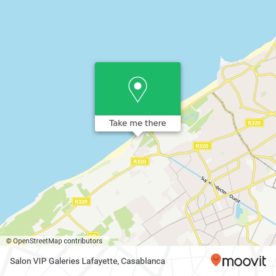 Salon VIP Galeries Lafayette map