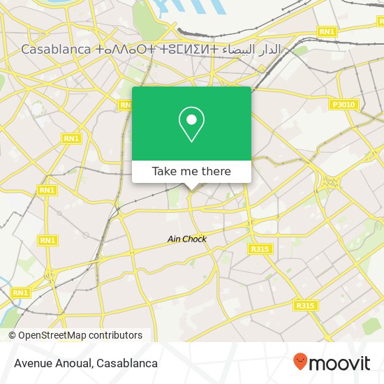 Avenue Anoual map