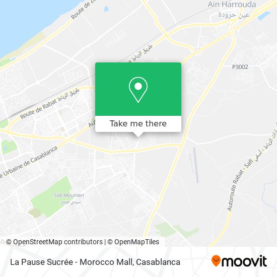 La Pause Sucrée - Morocco Mall plan