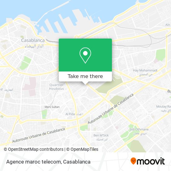 Agence maroc telecom map