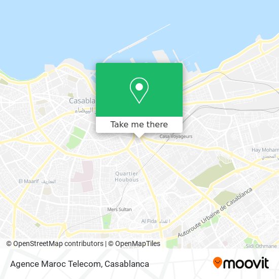Agence Maroc Telecom map