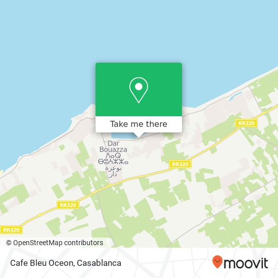 Cafe Bleu Oceon map