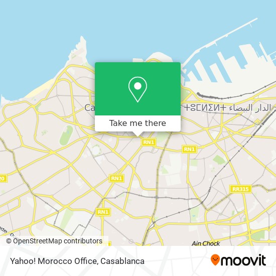 Yahoo! Morocco Office map