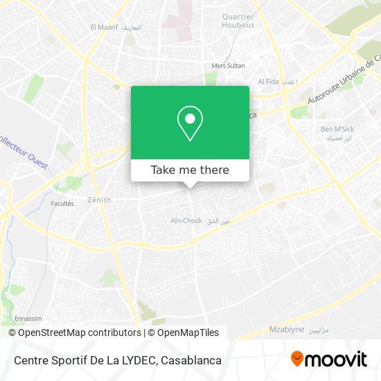 Centre Sportif De La LYDEC map
