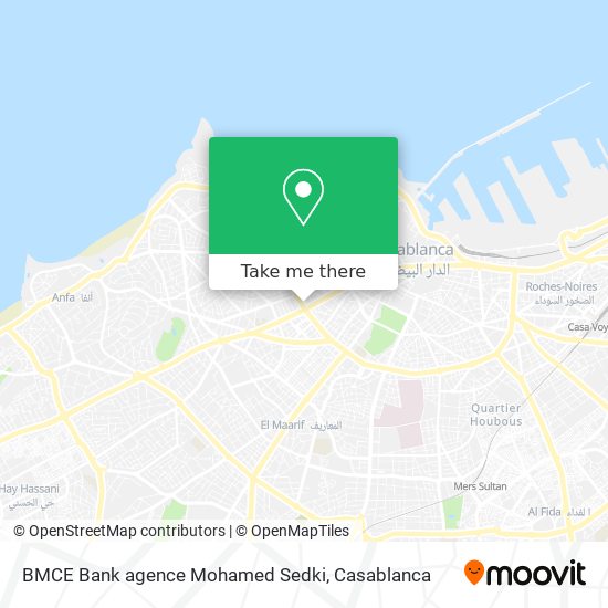 BMCE Bank agence Mohamed Sedki plan
