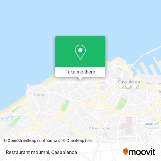 Restaurant moumni map
