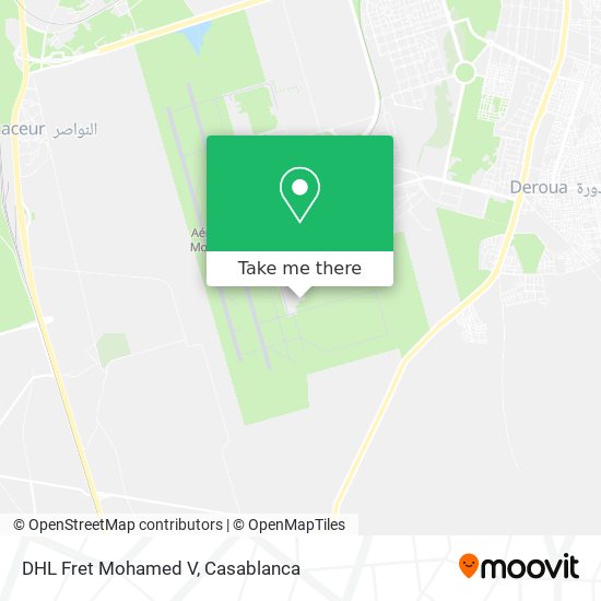 DHL Fret Mohamed V map