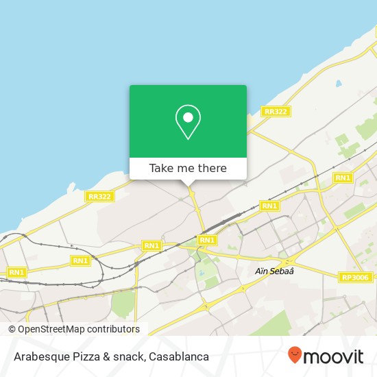 Arabesque Pizza & snack map