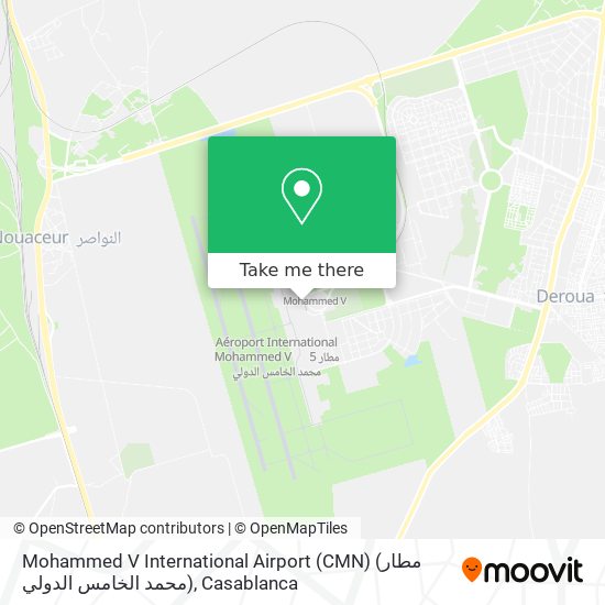 Mohammed V International Airport (CMN) (مطار محمد الخامس الدولي) map