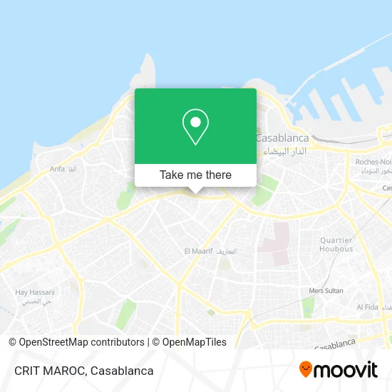 CRIT MAROC map