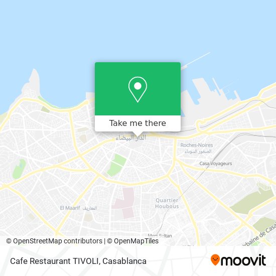 Cafe Restaurant TIVOLI map