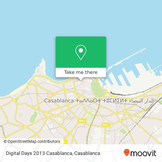 Digital Days 2013 Casablanca map