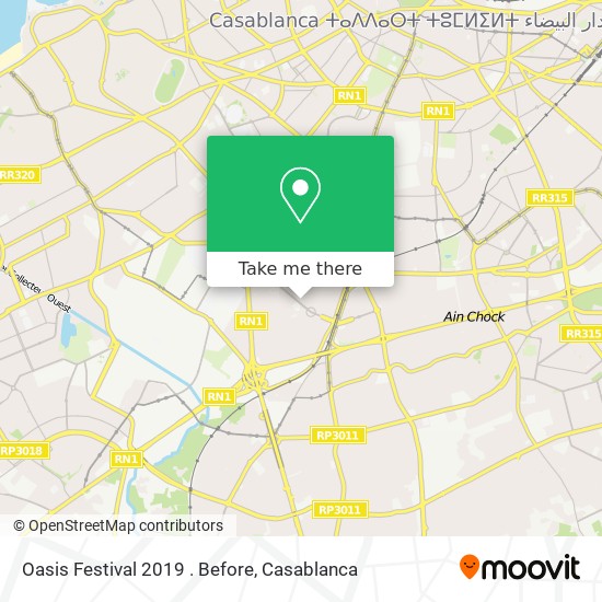 Oasis Festival 2019 . Before map