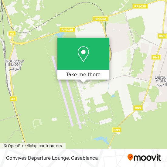 Convives Departure Lounge map