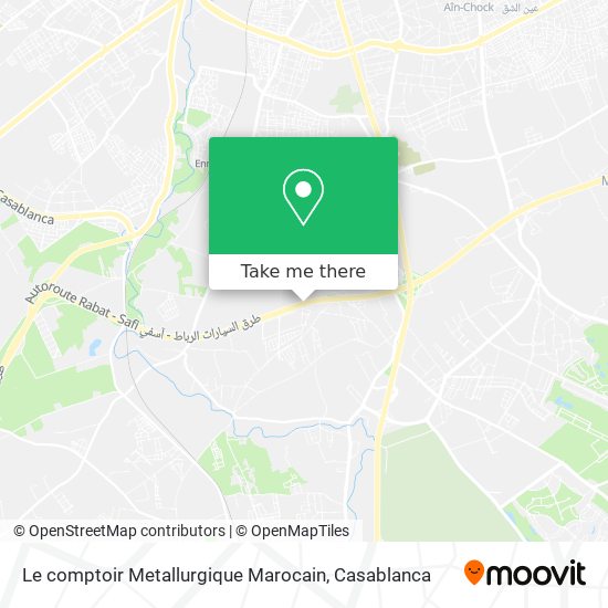Le comptoir Metallurgique Marocain map