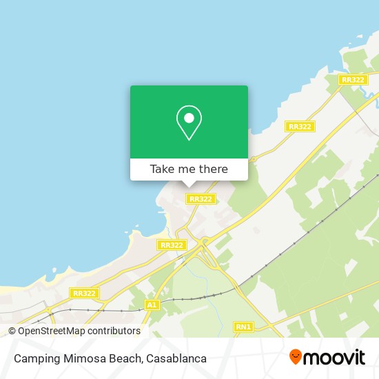 Camping Mimosa Beach plan