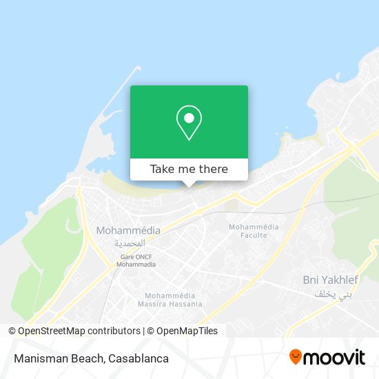 Manisman Beach map