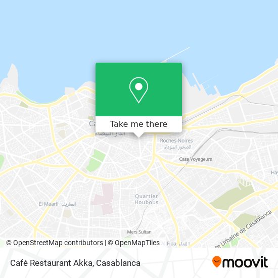 Café Restaurant Akka map