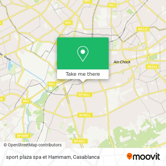 sport plaza spa et Hammam map