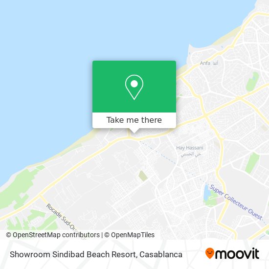 Showroom Sindibad Beach Resort map