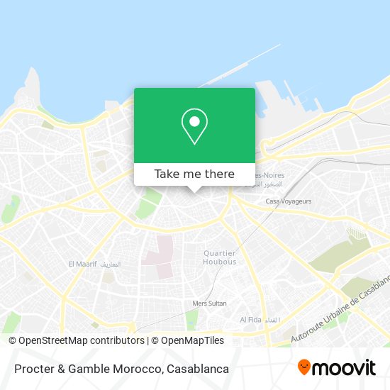 Procter & Gamble Morocco map