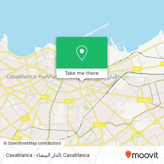 Casablanca - الدار البيضاء map