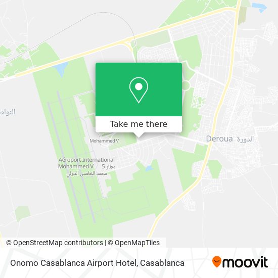 Onomo Casablanca Airport Hotel map