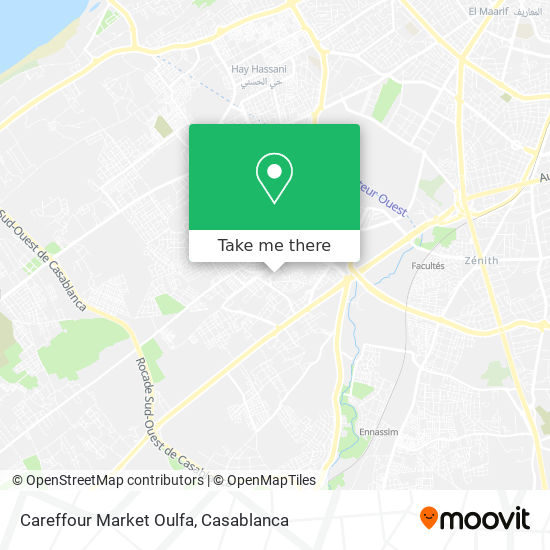 Careffour Market Oulfa map