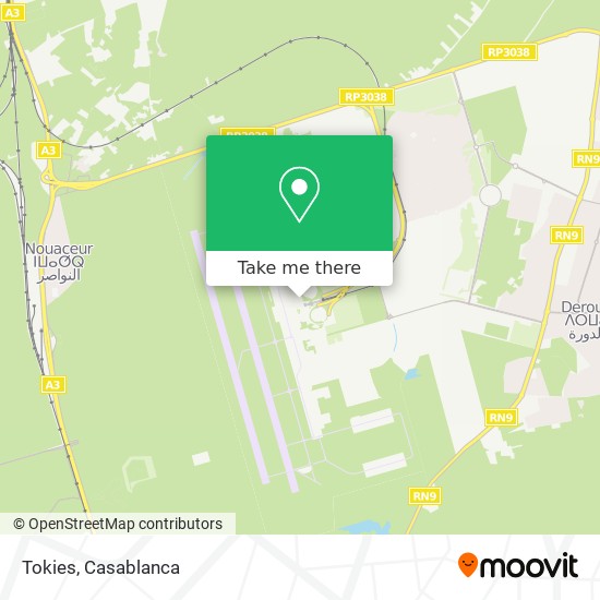 Tokies map