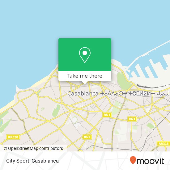 City Sport map