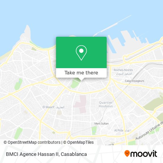 BMCI Agence Hassan II map
