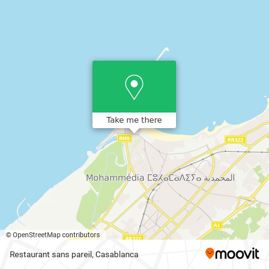 Restaurant sans pareil map