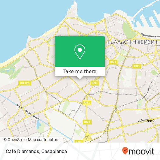 Café Diamands map