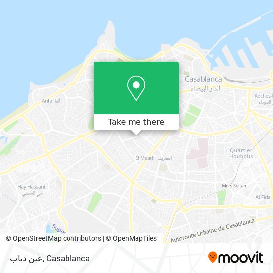 عين دياب map