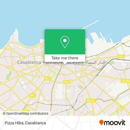 Pizza Hiba map