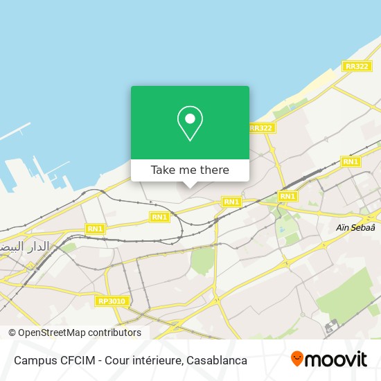 Campus CFCIM - Cour intérieure map