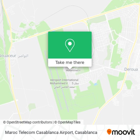 Maroc Telecom Casablanca Airport map