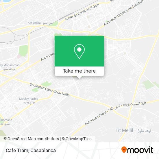 Café Tram map