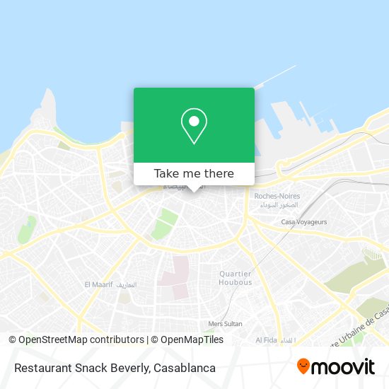 Restaurant Snack Beverly map