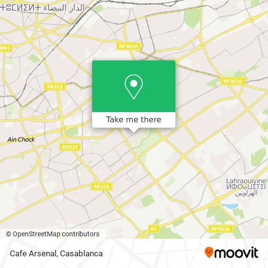 Cafe Arsenal map