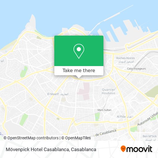 Mövenpick Hotel Casablanca map