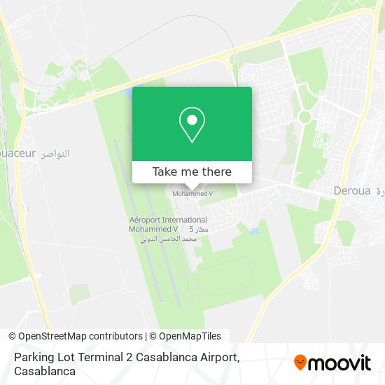 Parking Lot Terminal 2 Casablanca Airport map