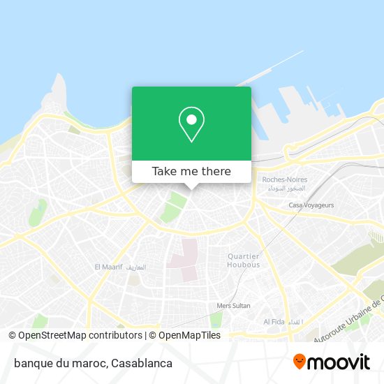 banque du maroc map