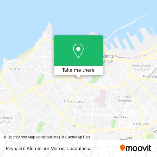 Reynaers Aluminium Maroc plan