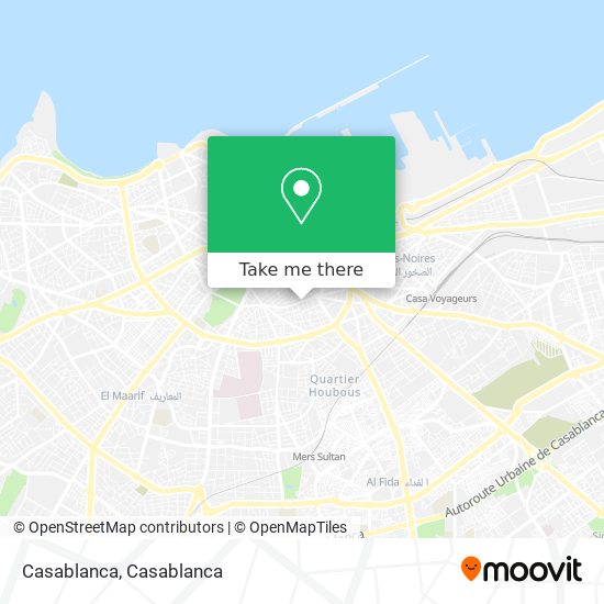 Casablanca map