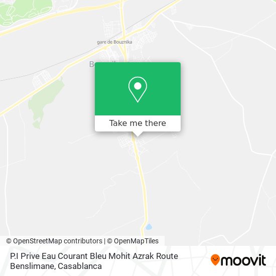 P.I Prive Eau Courant Bleu Mohit Azrak Route Benslimane map