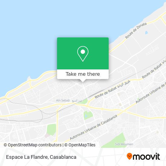 Espace La Flandre map
