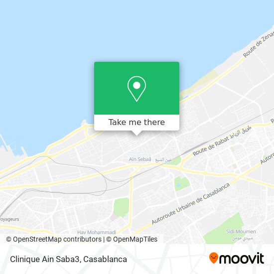 Clinique Ain Saba3 map