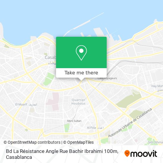 Bd La Résistance Angle Rue Bachir Ibrahimi 100m map
